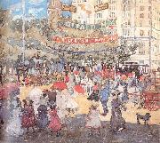 Maurice Prendergast Madison Square oil on canvas